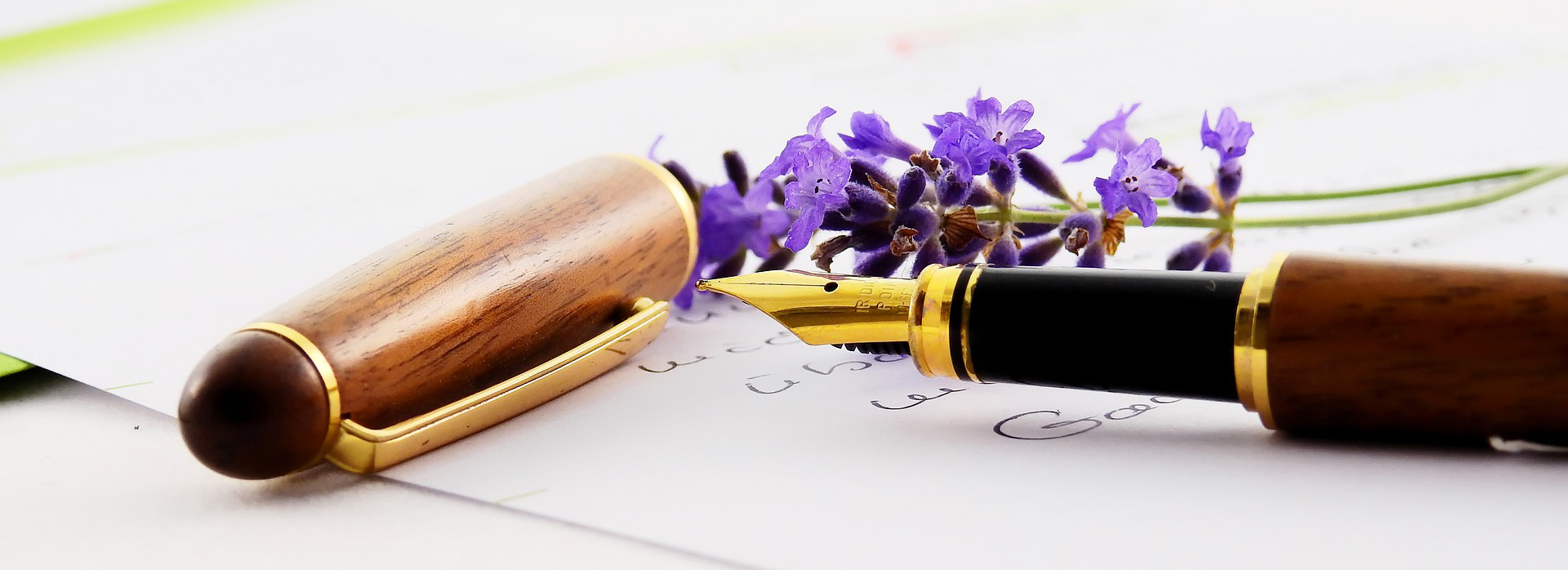 lavender & pen